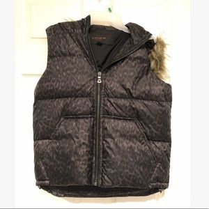 Coach puffer vest